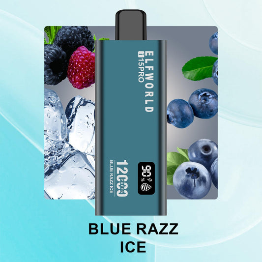 Blue Razz Ice ELFWORLD i15PRO Rechargeable 12000