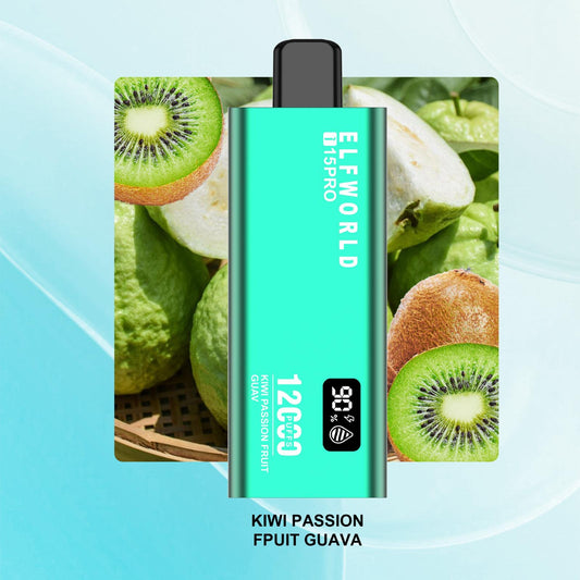Kiwi passion fruit guava ELFWORLD i15PRO Rechargeable 12000