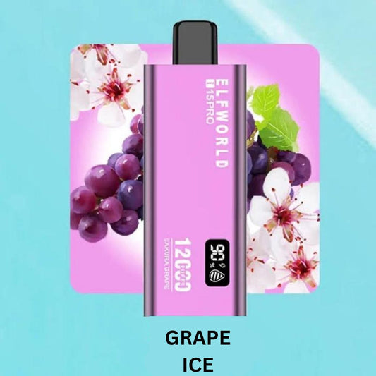 Grape Ice ELFWORLD i15PRO Rechargeable 12000